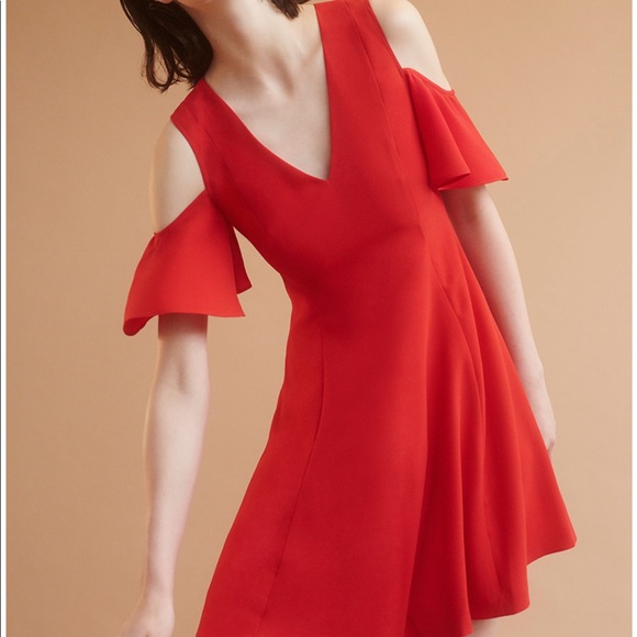 club monaco red dress